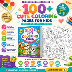 100+ Cute Printable Coloring Pages